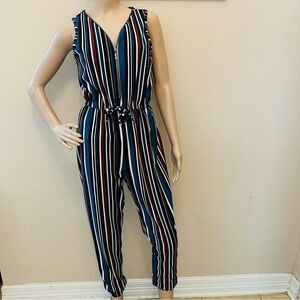 UK2LA Multicolor Striped Jumpsuit